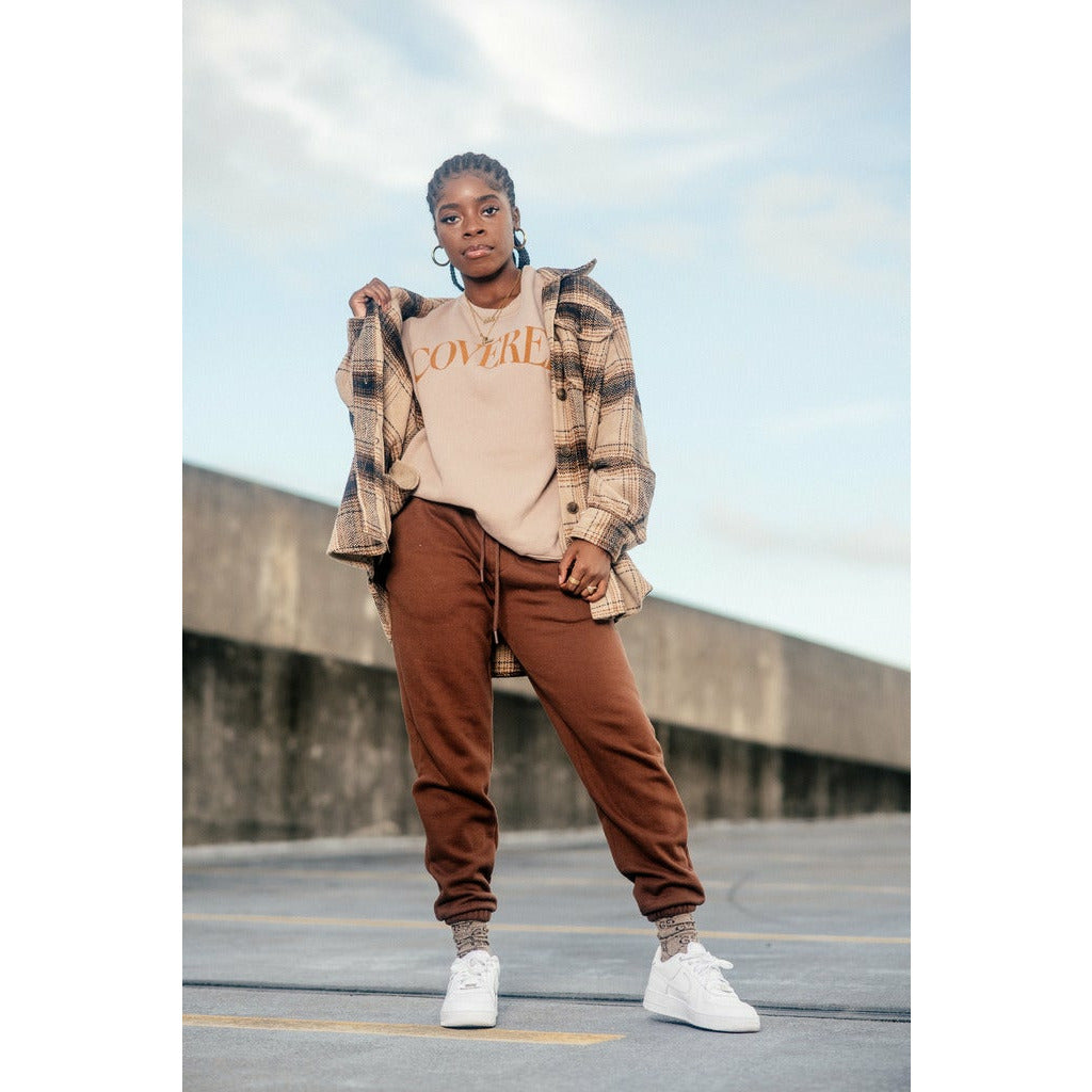 Tan Covered Sweatshirt