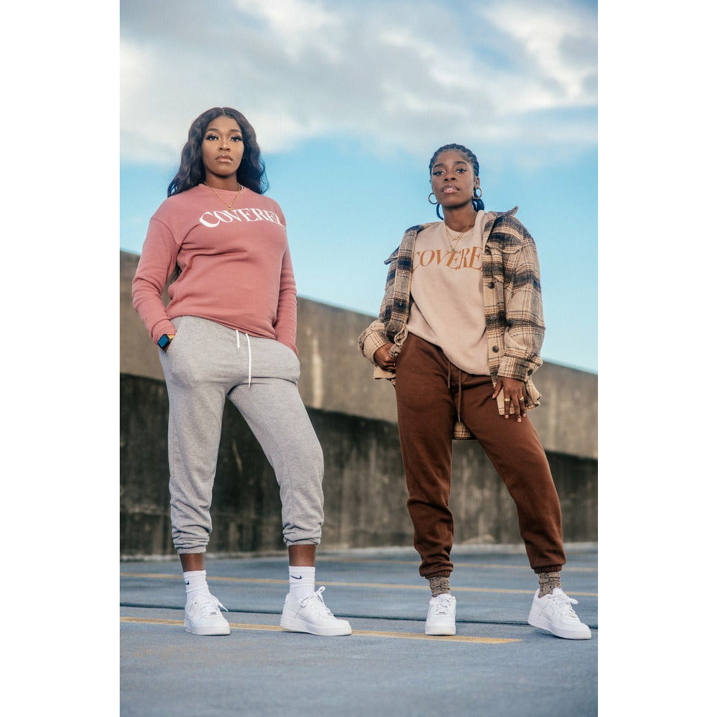 Mauve Covered Sweatshirt