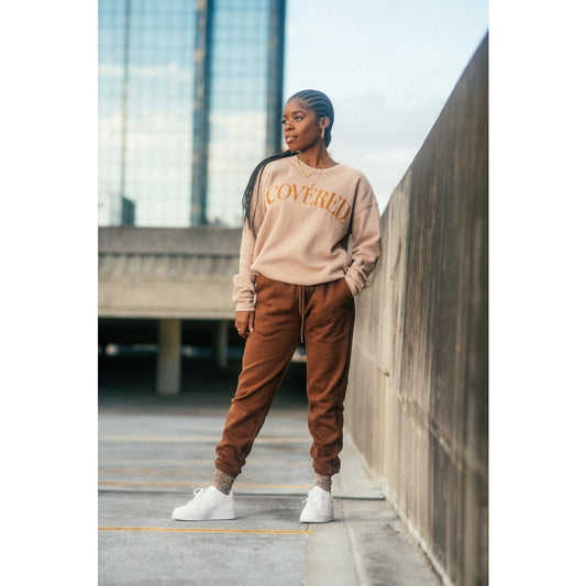 Tan Covered Sweatshirt