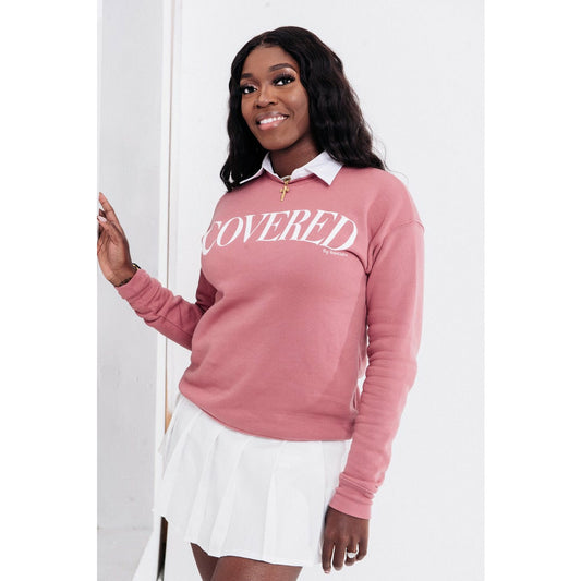 Mauve Covered Sweatshirt